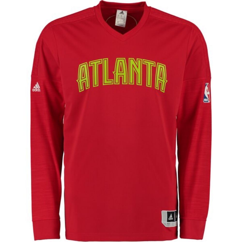 New ADIDAS Atlanta Hawk On Court Long Sleeve